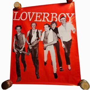 Loverboy Get Lucky 36x43.5 Large Promo Poster Vintage 1981 CBS Records Rock